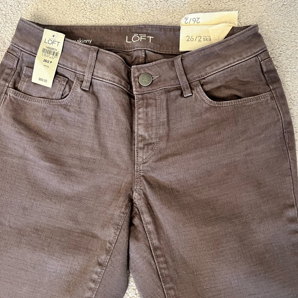 NWT LOFT Curvy Skinny Jeans 2P